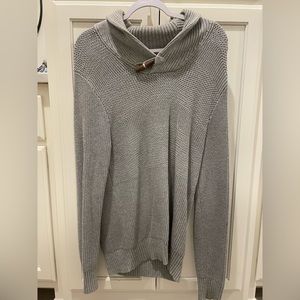 Men’s 1901 gray shawl sweater medium